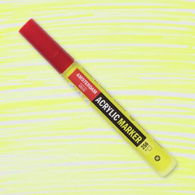 Talens Amsterdam akril filctoll, M - 256, reflex yellow