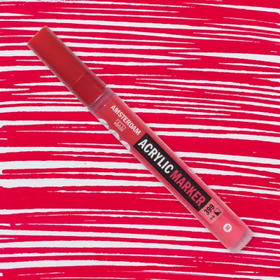 Talens Amsterdam akril filctoll, M - 399, naphtol red deep