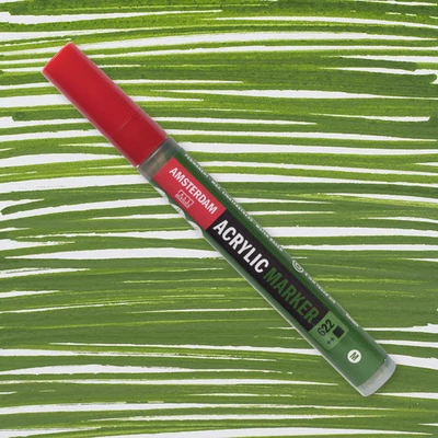 Talens Amsterdam akril filctoll, M - 622, olive green deep