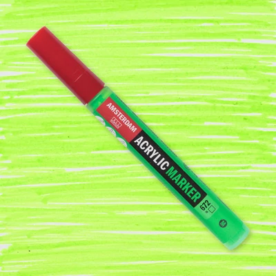 Talens Amsterdam akril filctoll, M - 672, reflex green