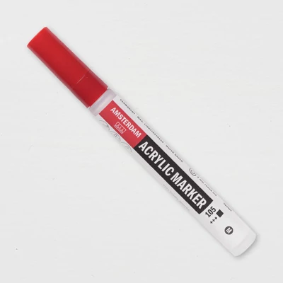 Talens Amsterdam akril filctoll, M - 105, titanium white