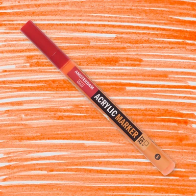 Talens Amsterdam akril filctoll, S - 257, reflex orange