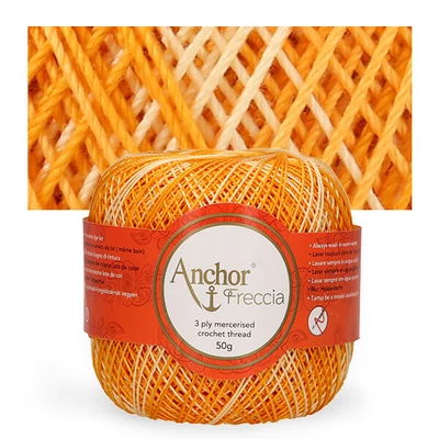 Horgolócérna, Freccia 12, 50g, Multicolor, 09429 narancs ombre