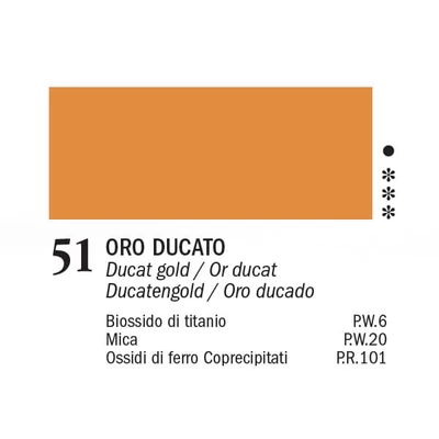 APA Color akrilfesték, 150 ml - 51, ducat gold