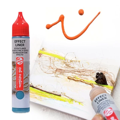 Art Creation Effect Liner, univerzális 3D festéktoll, 28 ml - 2502 Warm orange