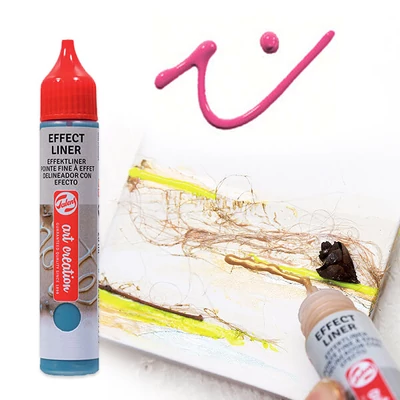 Art Creation Effect Liner, univerzális 3D festéktoll, 28 ml - 3501 Bold pink