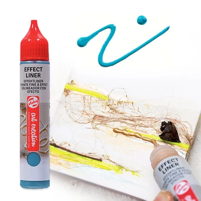 Art Creation Effect Liner, univerzális 3D festéktoll, 28 ml - 5024 Turquoise blue