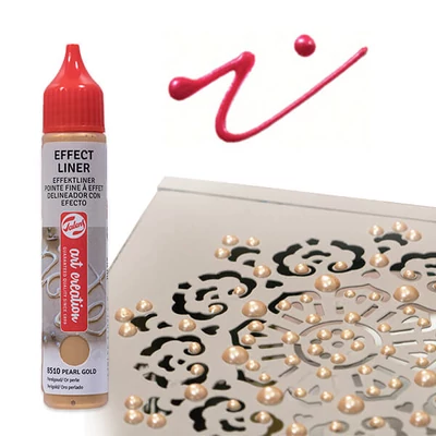 Art Creation Effect Liner, univerzális 3D festéktoll, 28 ml - 8516 Pearl fuchsia
