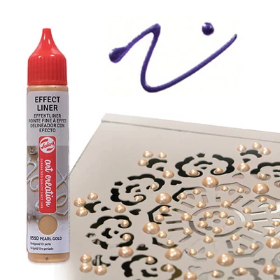Art Creation Effect Liner, univerzális 3D festéktoll, 28 ml - 8517 Pearl purple