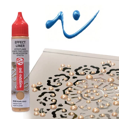 Art Creation Effect Liner, univerzális 3D festéktoll, 28 ml - 8520 Pearl light blue