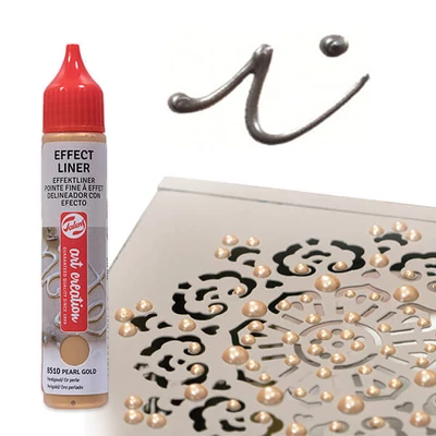 Art Creation Effect Liner, univerzális 3D festéktoll, 28 ml - 8527 Pearl grey