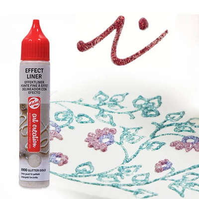 Art Creation Effect Liner, univerzális 3D festéktoll, 28 ml - 8952 Shimmer purple