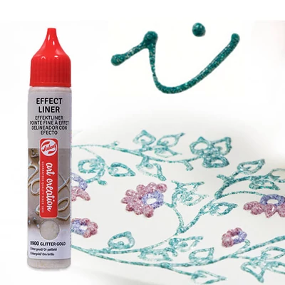 Art Creation Effect Liner, univerzális 3D festéktoll, 28 ml - 8952 Shimmer purple
