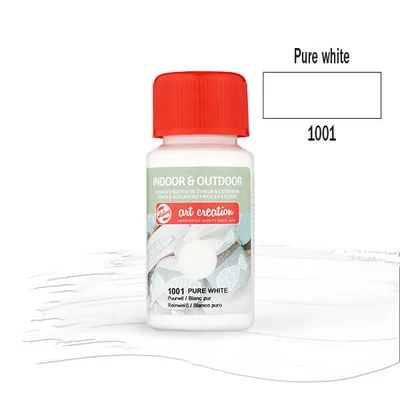 Art Creation Indoor&amp;Outdoor akrilfesték, 50 ml - 1001 Pure white