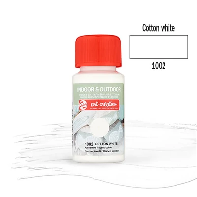 Art Creation Indoor&Outdoor akrilfesték, 50 ml - 1002 Cotton white