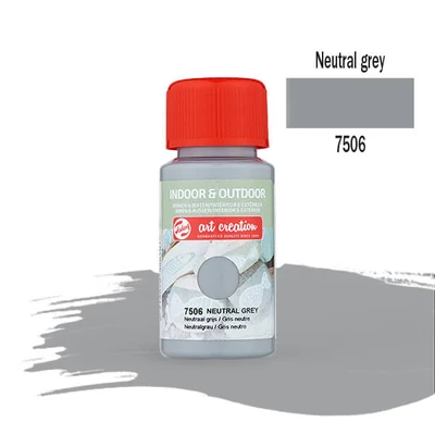 Art Creation Indoor-Outdoor akrilfesték 50 ml - 7506 szürke