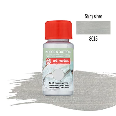Art Creation Indoor&amp;Outdoor akrilfesték, 50 ml - 8015 Shiny silver