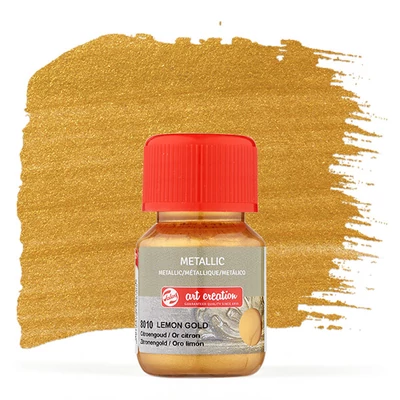 Art Creation Metallic akrilfesték, 30 ml - 8010 aranysárga Lemon gold