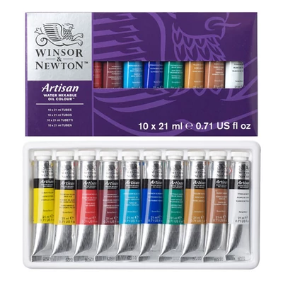 Winsor&amp;Newton Artisan vizes olajfesték készlet - 10x21 ml