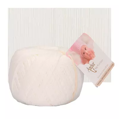 Horgolófonal, Baby Pure Cotton, 50 g, 01131 fehér