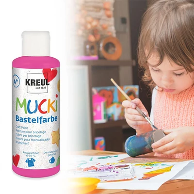 Barkácsfesték, Mucki, 80 ml - pink