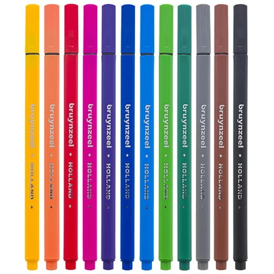 Bruynzeel Fineliner tűfilc készlet - 12 db
