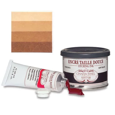 Charbonnel rézkarcfesték, 200 ml - burnt umber