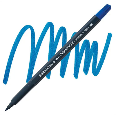 Caran d'Ache Fibralo Brush Pen ecsetfilc - 160, cobalt blue
