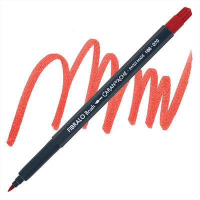 Caran d'Ache Fibralo Brush Pen ecsetfilc - 070, scarlet