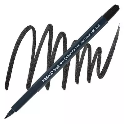 Caran d'Ache Fibralo Brush Pen ecsetfilc - 009, black