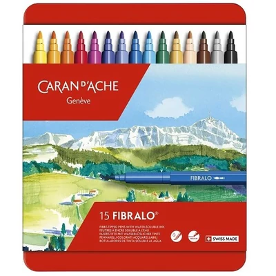 Caran d'Ache Fibralo filctoll készlet - 15 db