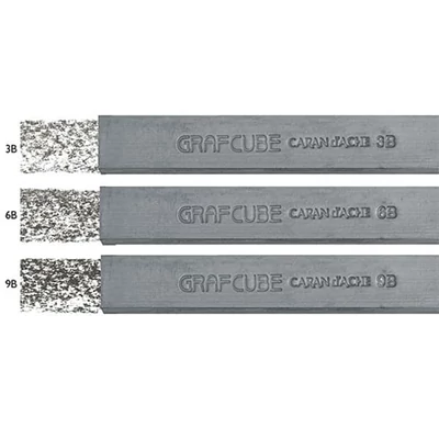 Caran d'Ache Grafcube grafitrúd, 15 mm - 3 keménységben
