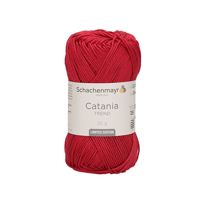 Catania Trend 2021 limitált pamut fonal, 50 g - 300 beauty piros