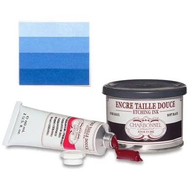 Charbonnel rézkarcfesték, 200 ml - cerulean blue (imitation)
