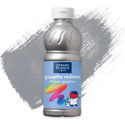 Redimix tempera, 500 ml - ezüst