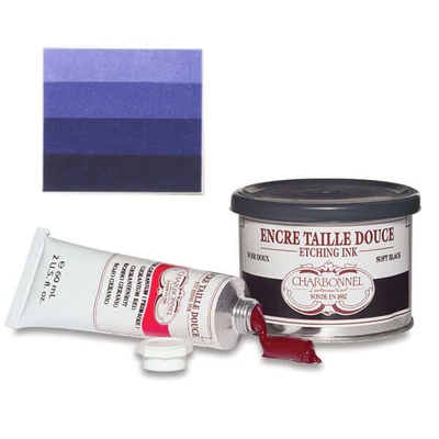 Charbonnel rézkarcfesték, 60 ml - concentrated blue