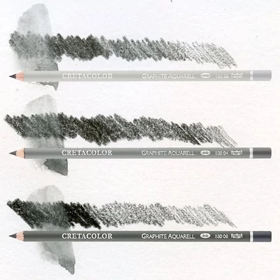 Cretacolor Graphite Aquarell vízzel elmosható grafitceruza - 3 keménységben