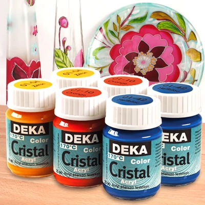 Deka Color Cristal üvegfesték 25 ml - különféle színekben