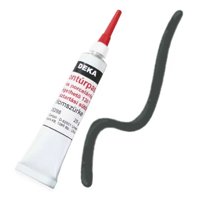 Deka kontúrfesték, kiégethető, 25 g - 88 ólomszürke