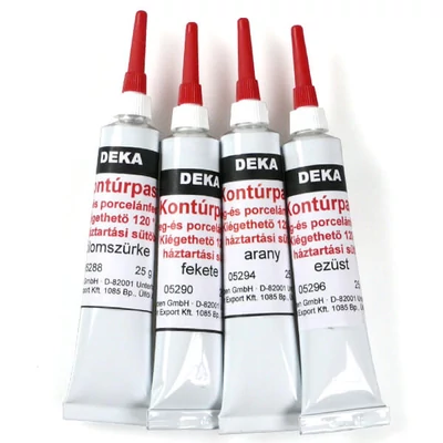 Deka kontúrfesték, kiégethető, 25 g - különféle színekben