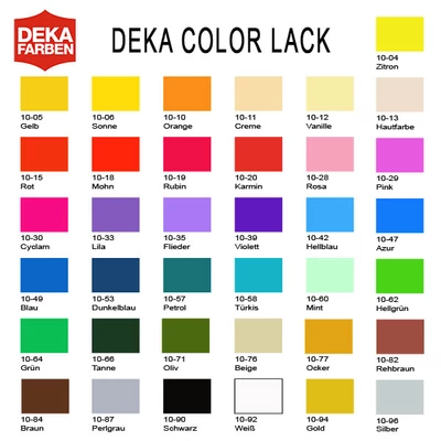 Deka Color Lack fényes akrilfesték 25 ml - különféle színekben