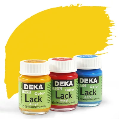Deka Color Lack fényes akrilfesték 25 ml - 05 sárga