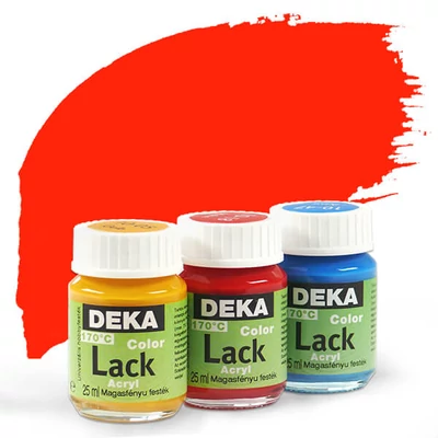 Deka Color Lack fényes akrilfesték 25 ml - 18 pipacspiros