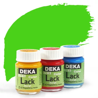 Deka Color Lack fényes akrilfesték 25 ml - 62 világoszöld