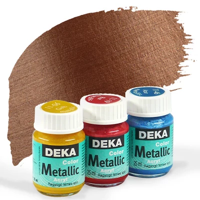 Deka Color Metallic metál akrilfesték 25 ml - 82 réz