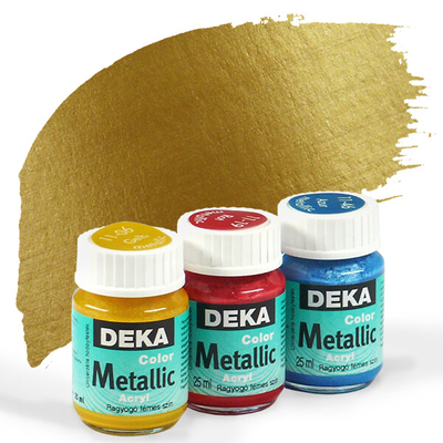 Deka Color Metallic metál akrilfesték 25 ml - 94 arany