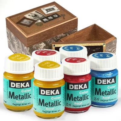 Deka Color Metallic metál akrilfesték 25 ml - különféle színben