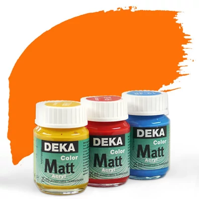 Deka Color Matt akrilfesték 25 ml - 10 narancs
