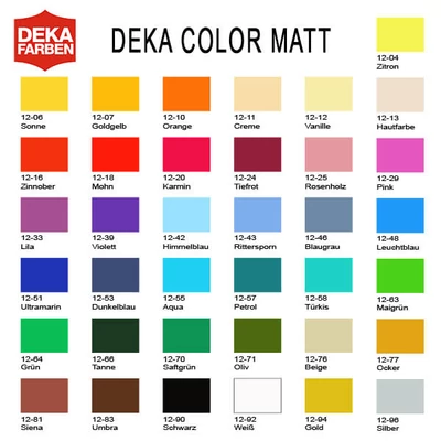 Deka Color Matt akrilfesték 25 ml - különféle színekben