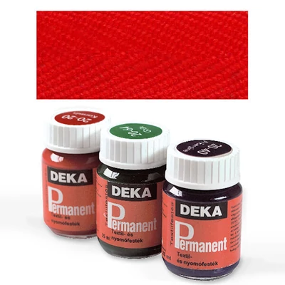 Deka Permanent textilfesték világos anyagra - 18 pipacspiros